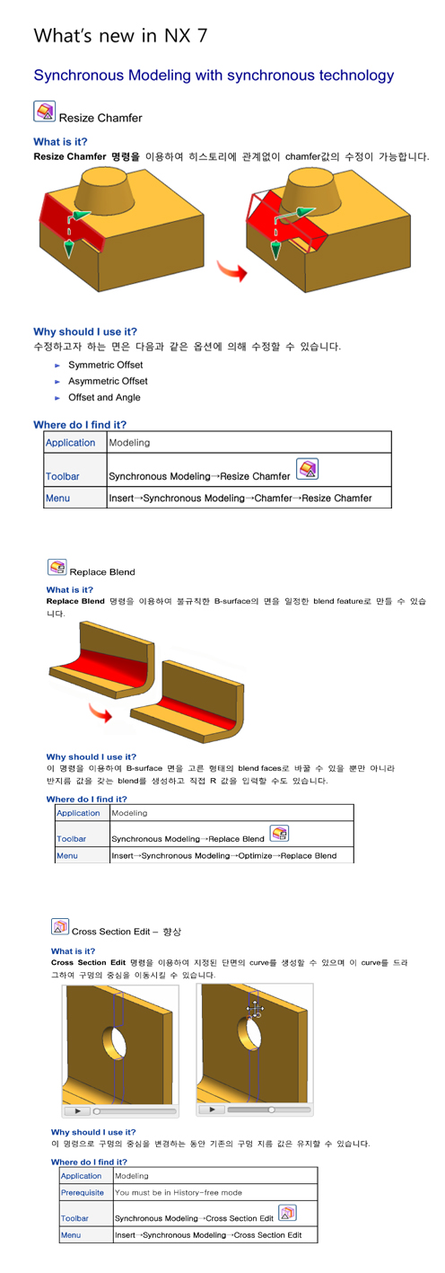 [NX] What’s new in NX 7 - Synchronous Modeling with synchronous ...